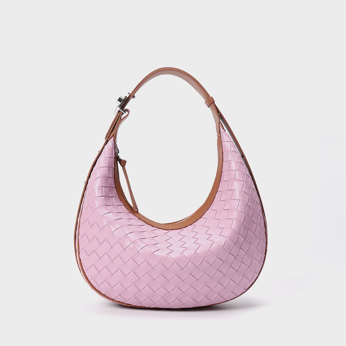 Design Niche Genuine Leather Woven Women’s Bag – Handcrafted Elegance