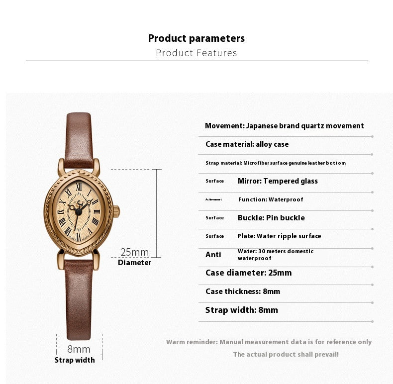 Luxury Oval Belt Women’s Quartz Watch
